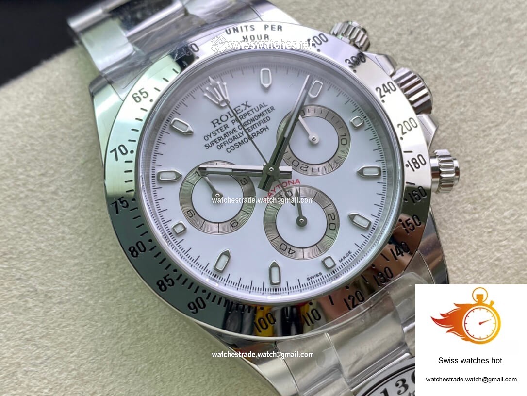 Rolex Cosmograph Daytona 116520LN Clean Factory White Dial 2