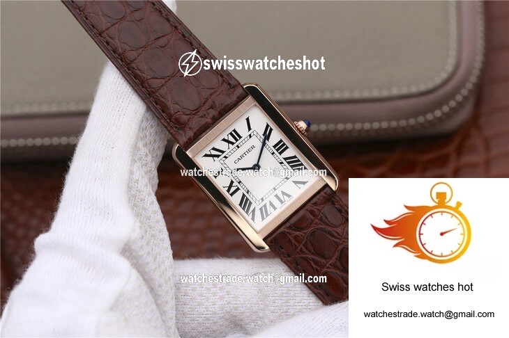 Cartier Tank W5200025 K11 Factory White Dial 2