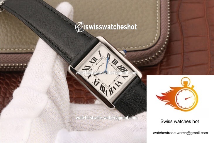 Cartier Tank WSTA0028 K11 Factory White Dial 2