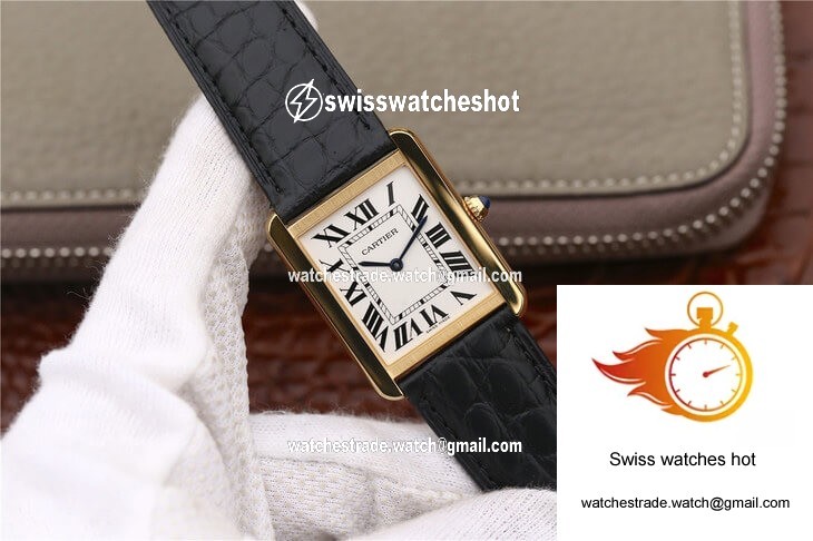 Cartier Tank W5200002 K11 Factory White Dial 2
