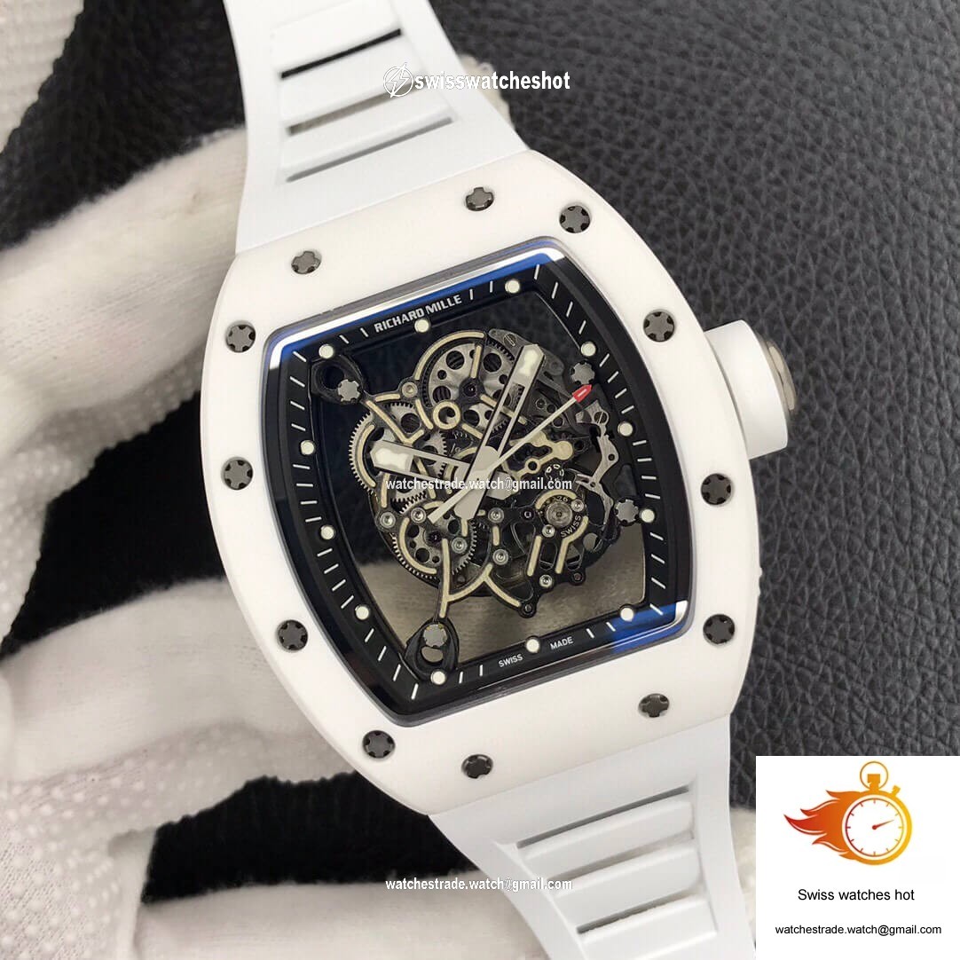 Richard Mille RM055 ZF Factory White Ceramic 2