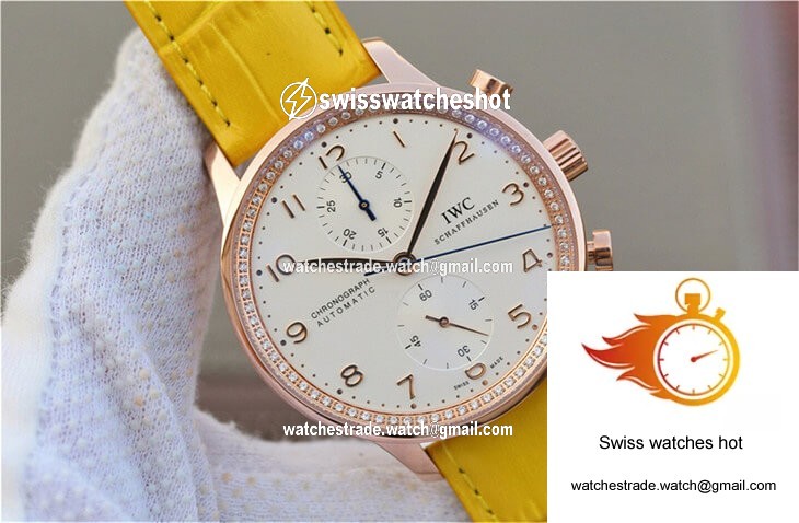 IWC Portuguese ZF Factory Yellow Cowhide Strap 2