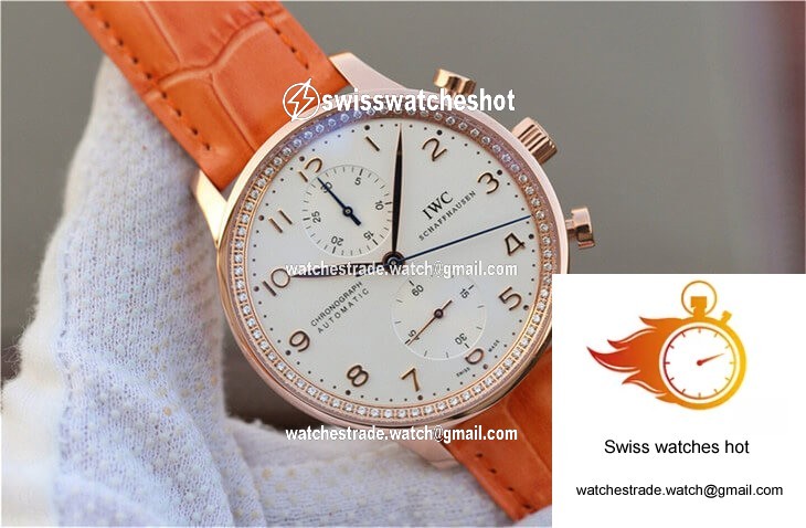 IWC Portuguese ZF Factory Orange Cowhide Strap 2