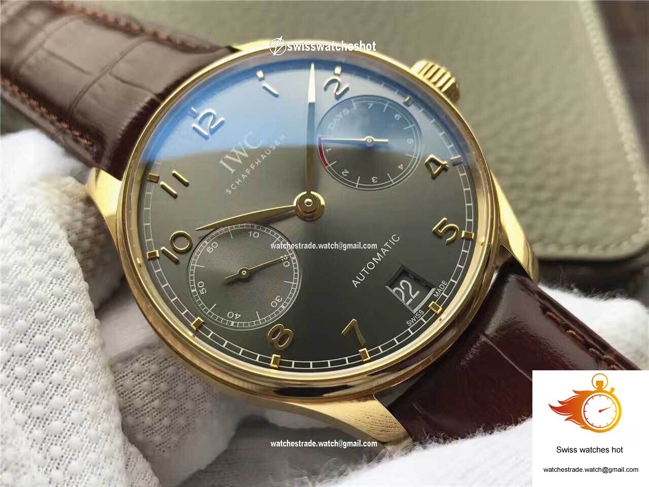 IWC Portugieser IW500101 ZF Factory Yellow Gold Case 2