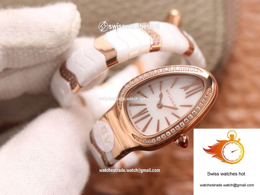 Bvlgari Serpenti 102202 BV Factory Rose Gold White Dial 2