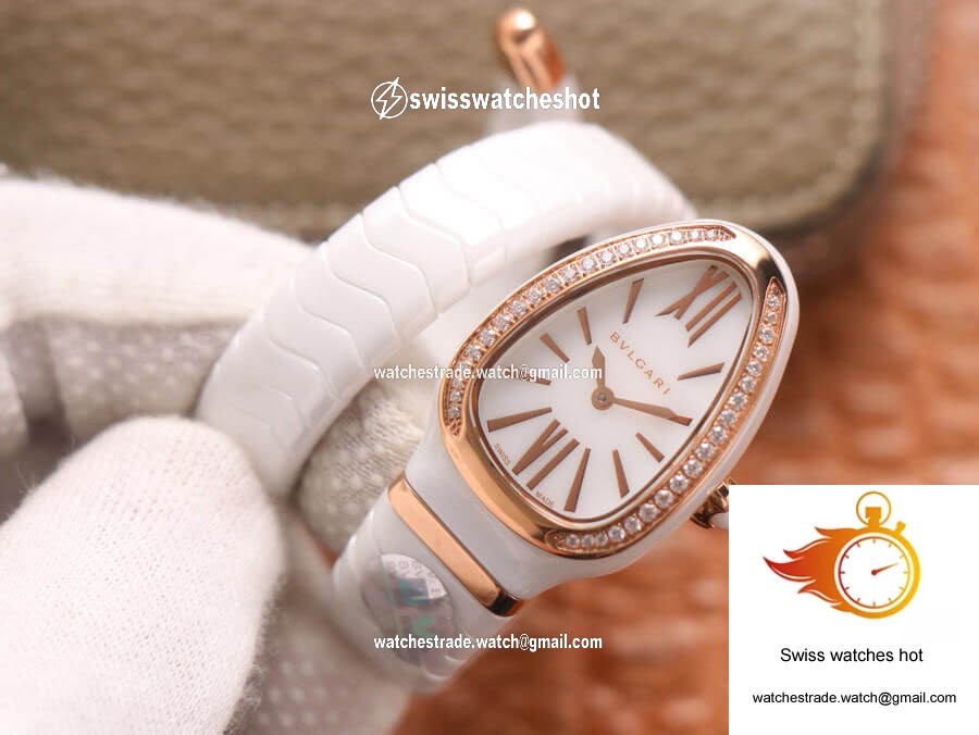Bvlgari Serpenti 102613 BV Factory White Ceramic Dial 2