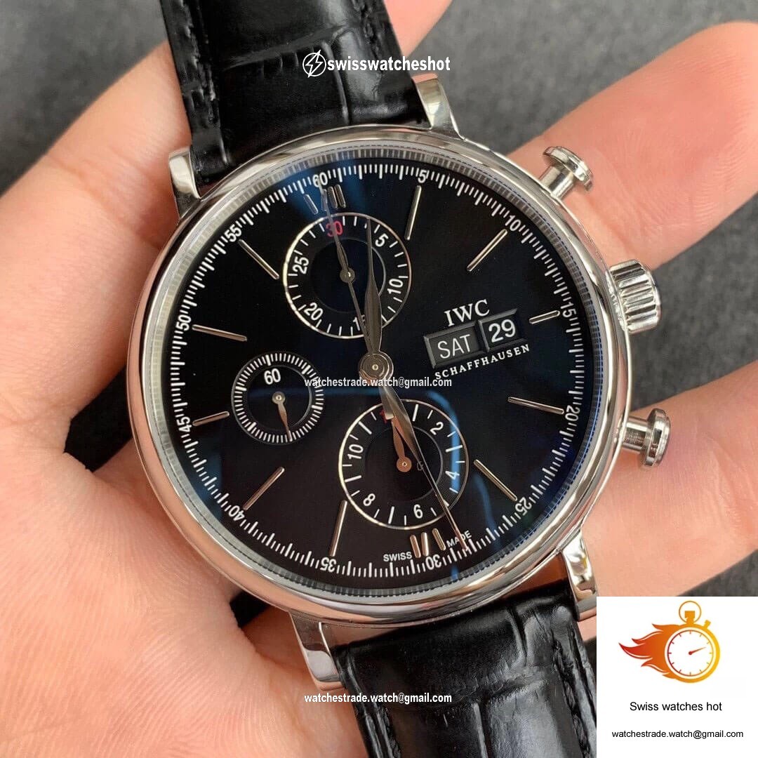 IWC Portofino IW391008 ZF Factory Stainless Steel Black Dial 2