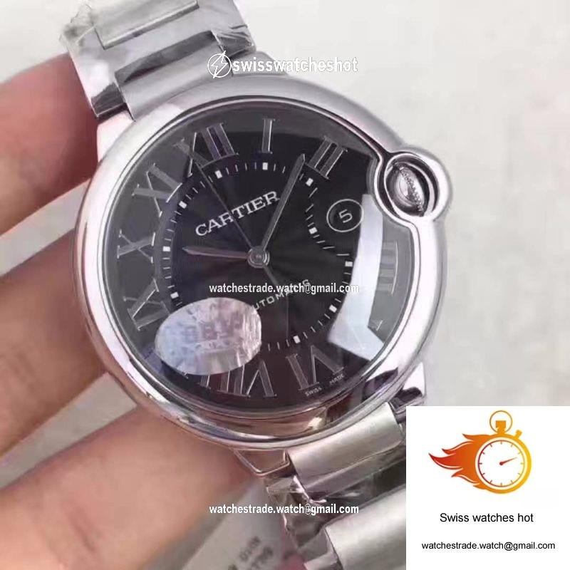 Cartier Ballon Bleu 42MM W6920042 V6 Factory Black Dial 2