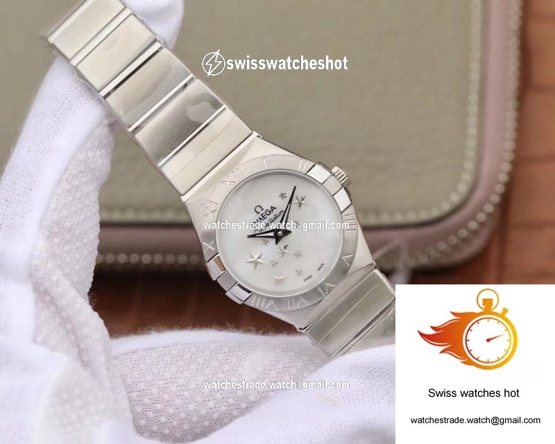 Omega Constellation Quartz Ladies 27mm TW Factory White Dial 2