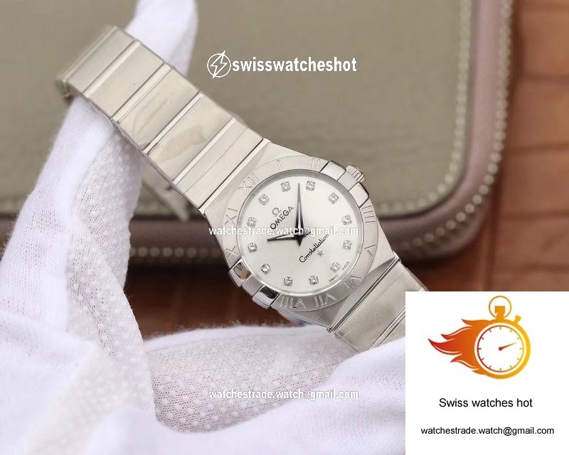Omega Constellation Ladies 123.10.27.60.55.001 TW Factory Silver Dial 2