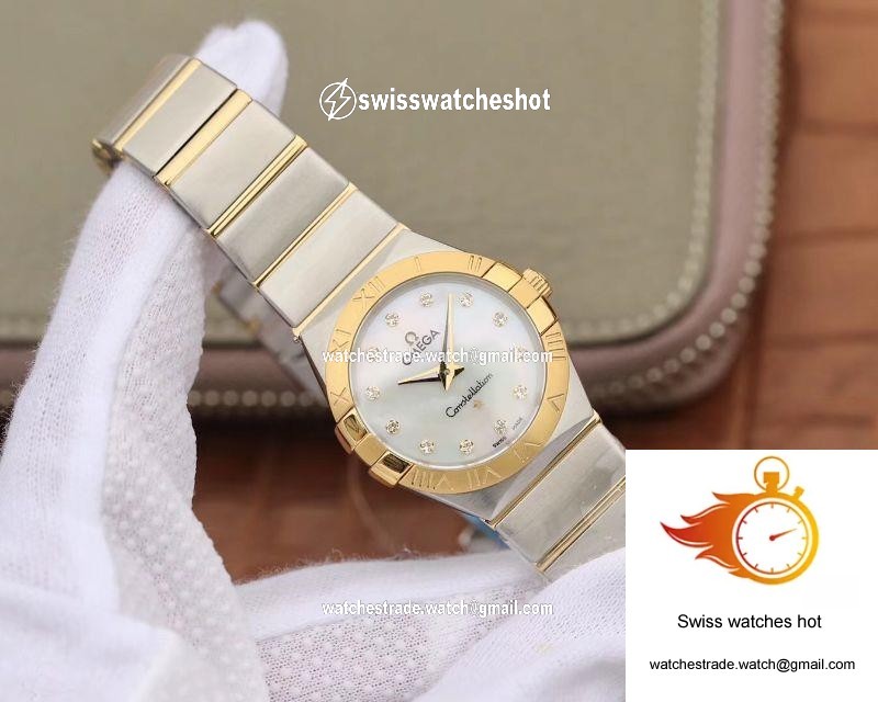 Omega Constellation Ladies 1371.71.00 TW Factory White Mother-Of-Pearl Dial 2