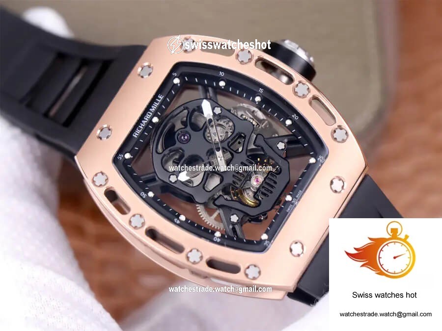 Richard Mille RM52-01 Tourbillon JB Factory Ceramic Skull Dial 2
