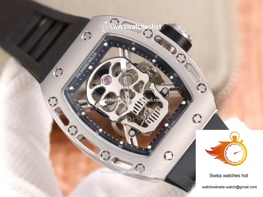 Richard Mille RM52-01 Tourbillon JB Factory Titanium Alloy Skull Dial 2