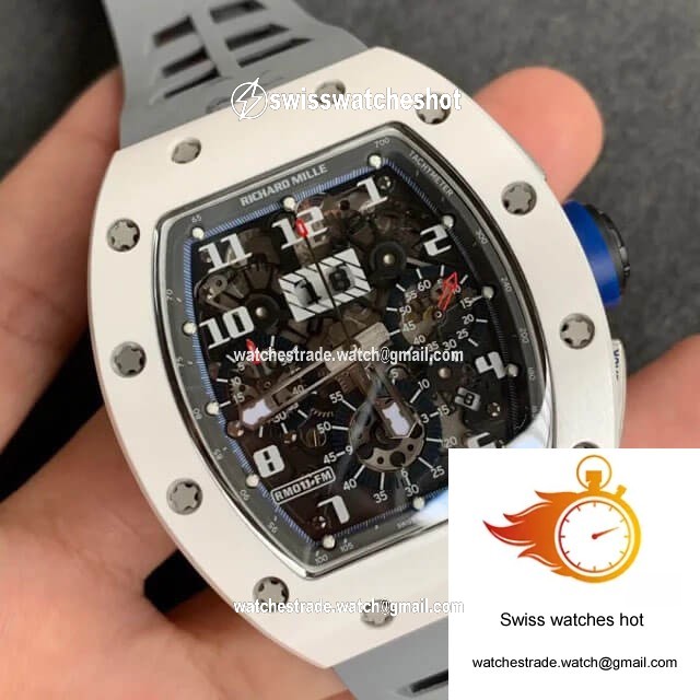 Richard Mille RM-011 KV Factory White Ceramic Case 2