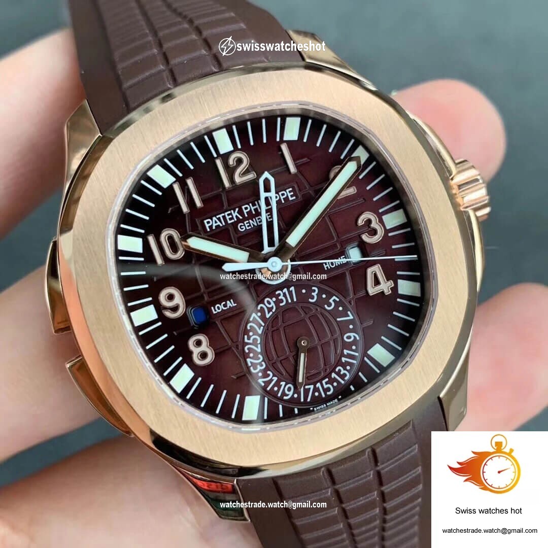 Patek Philippe Aquanaut 5164R-001 GR Factory Rose Gold Brown Dial 2