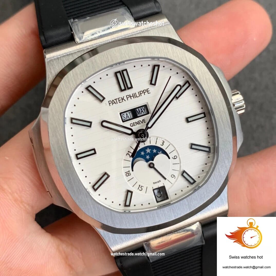 Patek Philippe Nautilus 5726 Moonphase GR Factory V2 White Dial 2