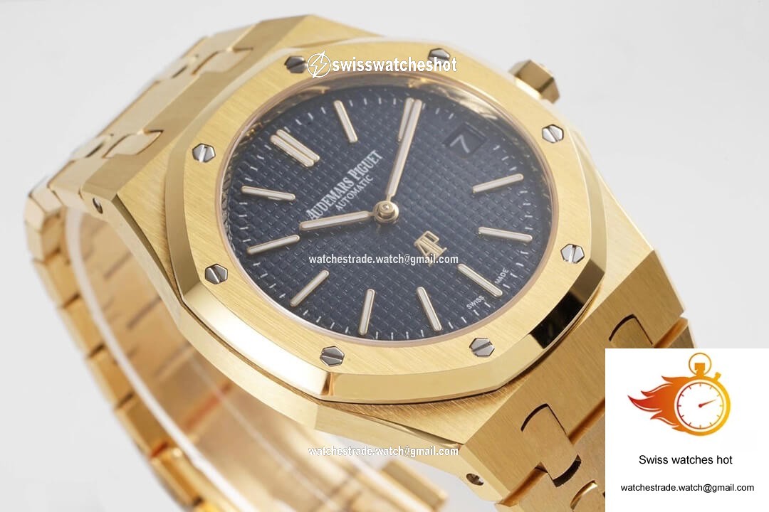 Audemars Piguet Royal Oak 15202BA.OO.1240BA.01 KZ Factory Yellow Gold Blue Dial 2