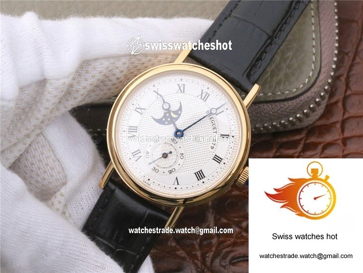 Breguet Classique Moonphase 4396 Yellow Gold White Dial 2