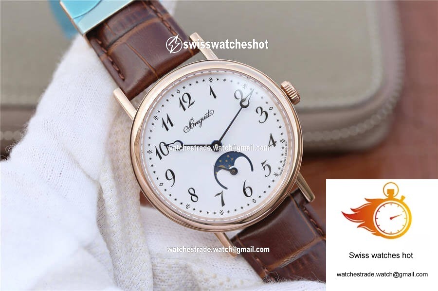 Breguet Classique Moonphase 9087BB TW Factory Rose Gold White Dial 2