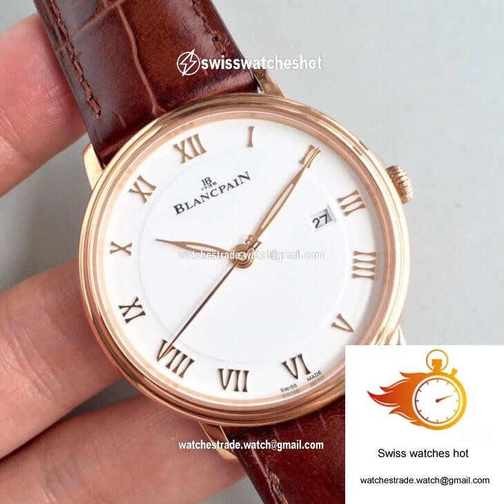 Blancpain Villeret 6651-3642-55B ZF Factory Rose Gold White Dial 2