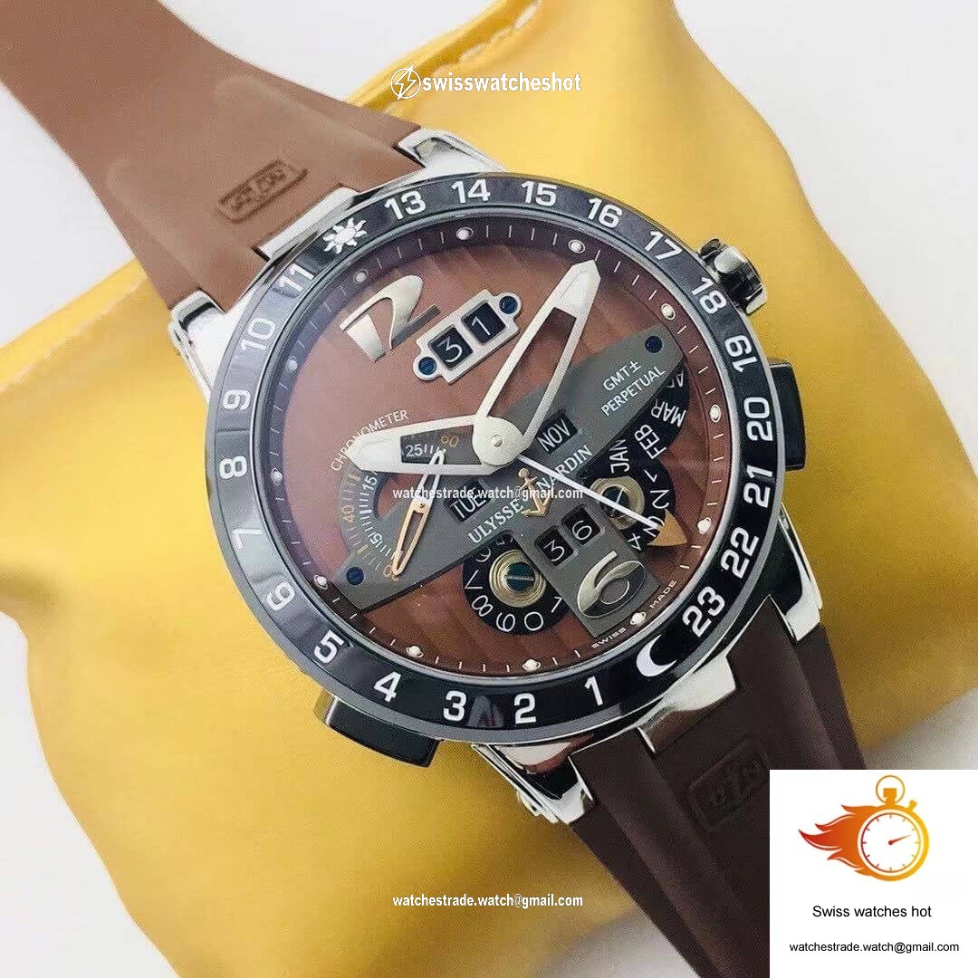 Ulysse Nardin El Toro 322-00 TW Factory Ceramics Brown Dial 2