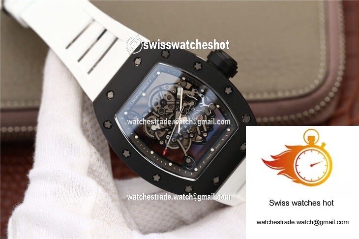 Richard Mille RM055 KV Factory Ceramics White Strap 2