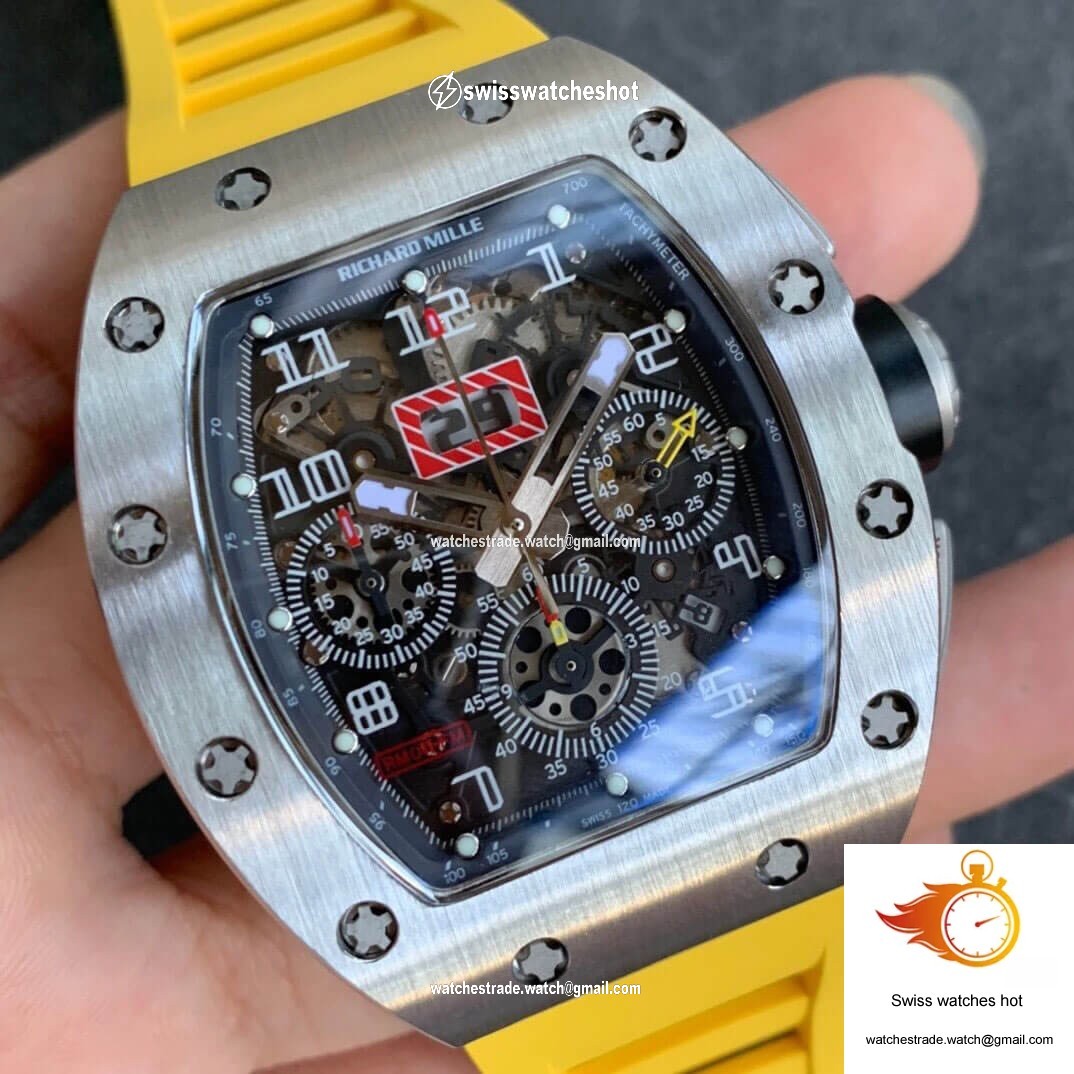 Richard Mille RM11 KV Factory Titanium Yellow Strap 2