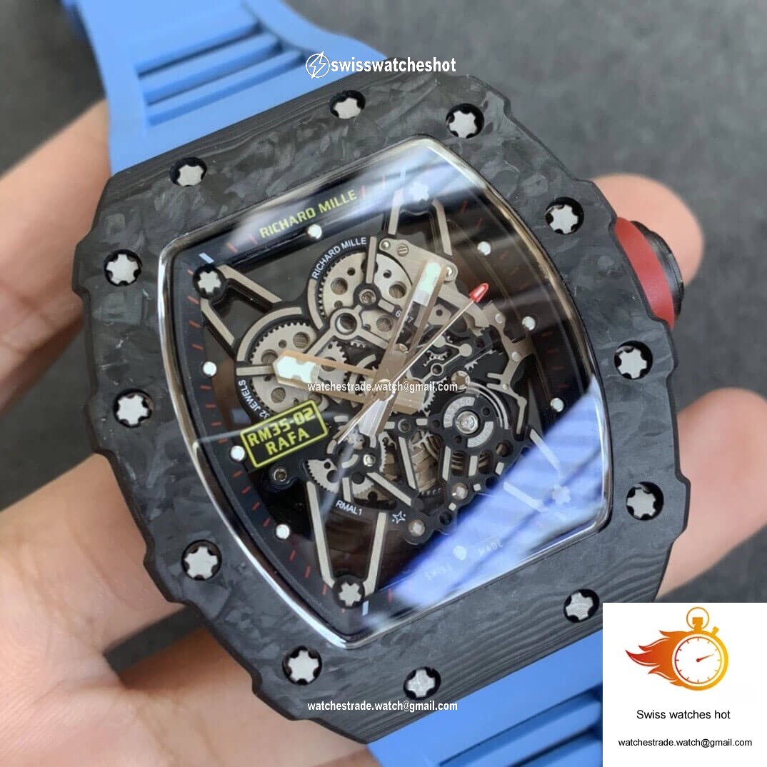 Richard Mille RM35-02 KV Factory V3 Carbon Fiber Shell Hollow Dial 2