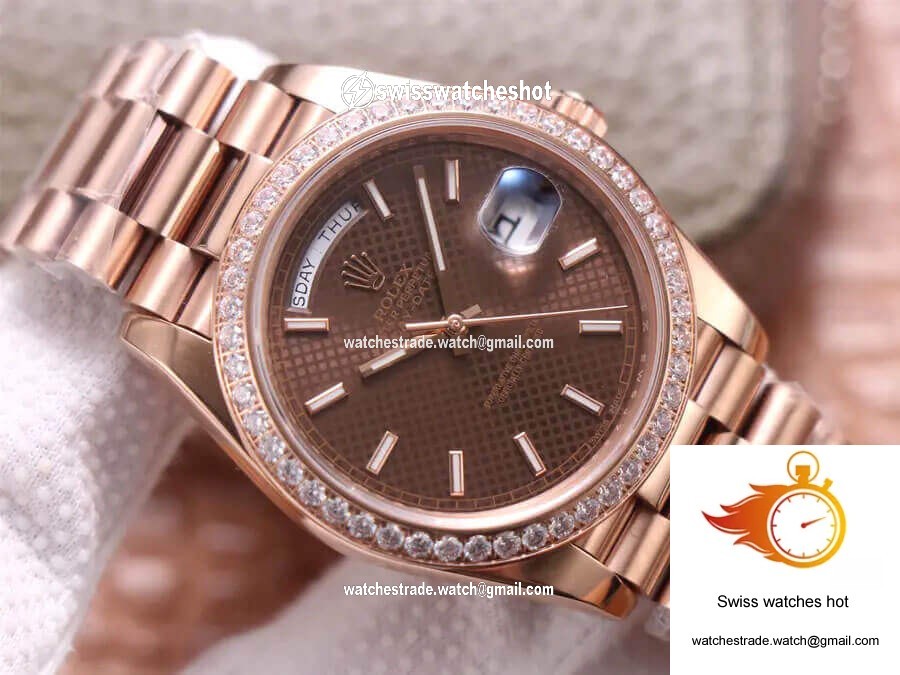 Rolex Day-Date M228345RBR-0005 EW Factory Chocolate Color Dial 2