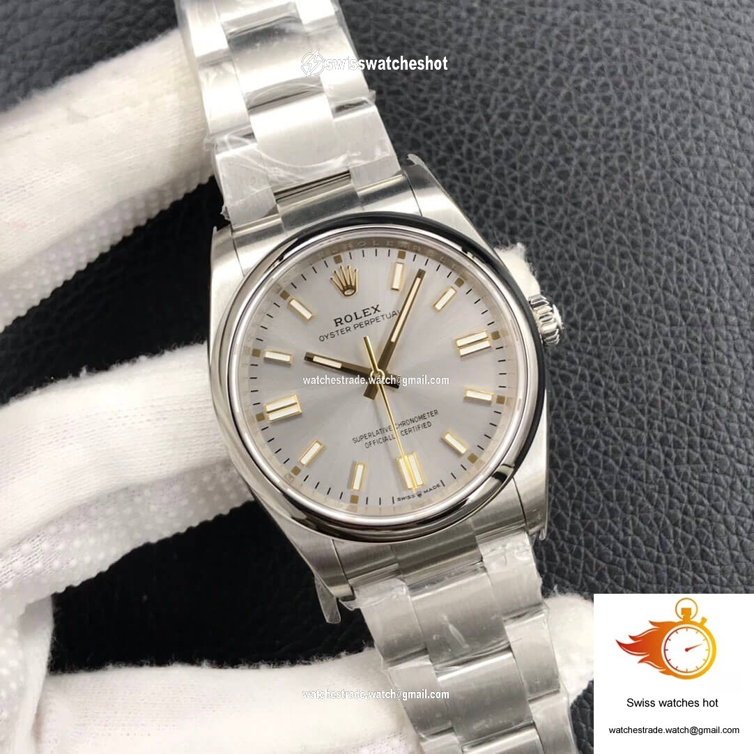 Rolex Oyster Perpetual M126000-0001 36MM EW Factory Silver Dial 2