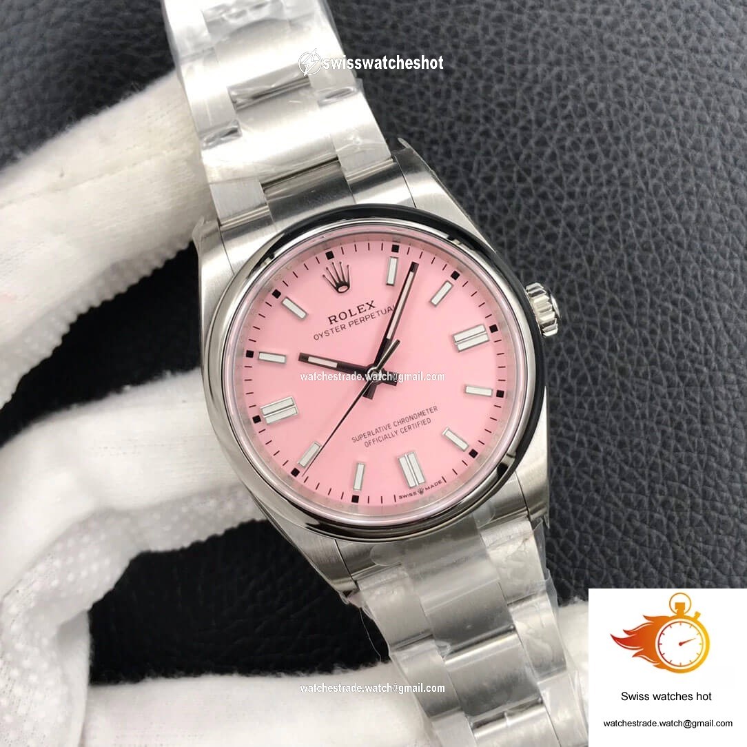 Rolex Oyster Perpetual M126000-0008 36MM EW Factory Candy Pink Dial 2