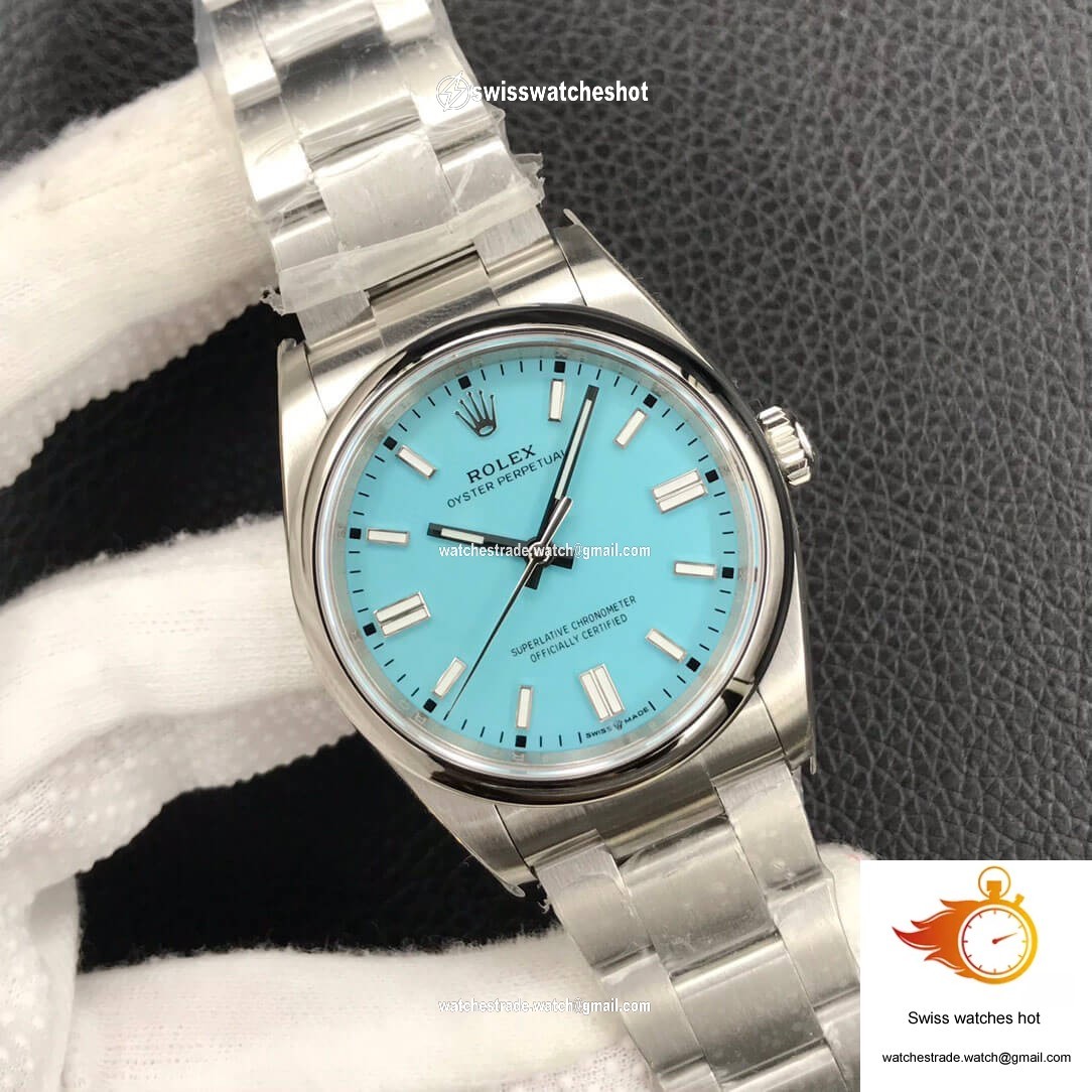 Rolex Oyster Perpetual M126000-0006 36MM EW Factory Turquoise Blue Dial 2