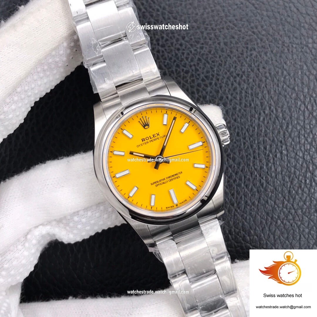 Rolex Oyster Perpetual M277200-0005 31MM EW Factory Yellow Dial 2