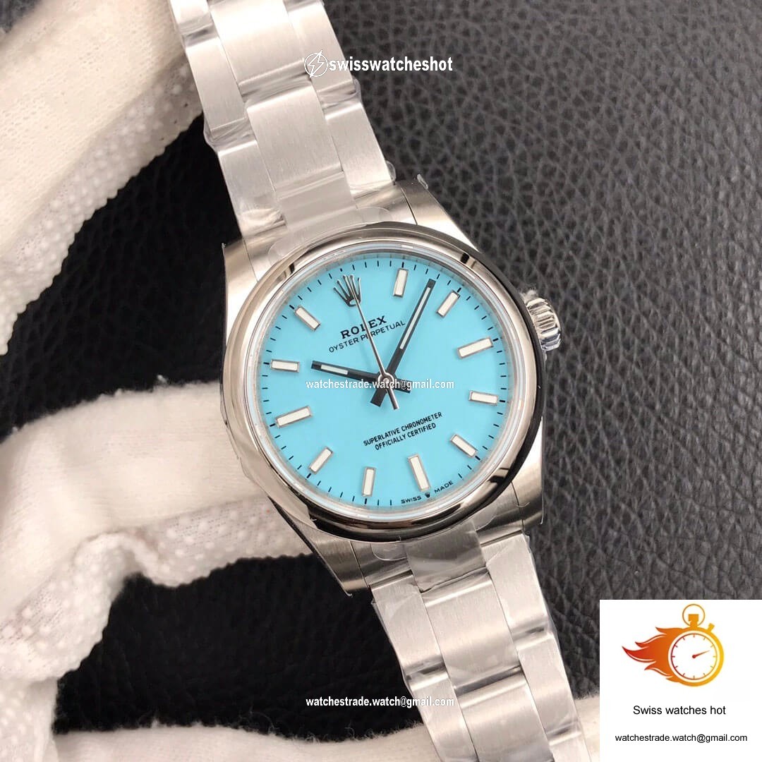 Rolex Oyster Perpetual M277200-0007 31MM EW Factory Turquoise Blue Dial 2