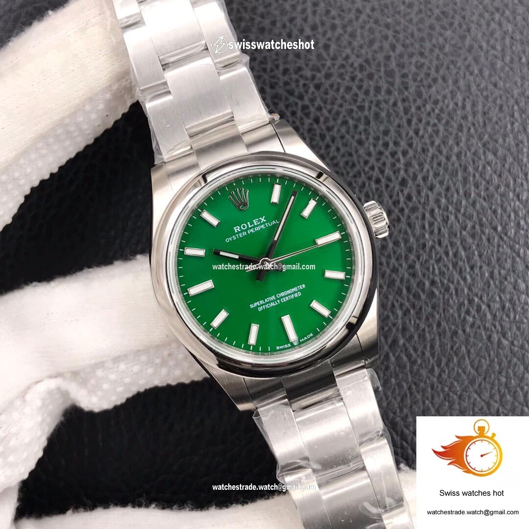 Rolex Oyster Perpetual M277200-0006 31MM EW Factory Green Dial 2