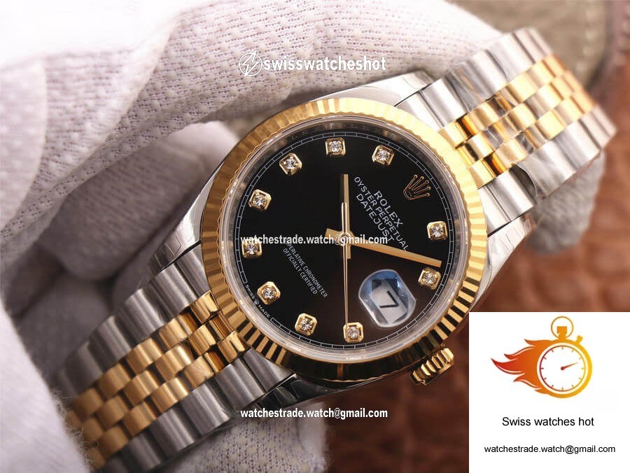 Rolex Datejust M126233-0021 EW Factory Diamond Black Dial 2