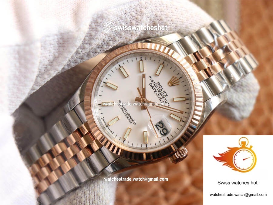 Rolex Datejust M126231-0017 EW Factory Rose Gold White Dial 2
