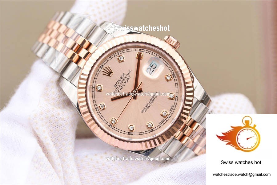 Rolex Datejust M126331-0008 EW Factory Rose Gold Sundust Dial 2