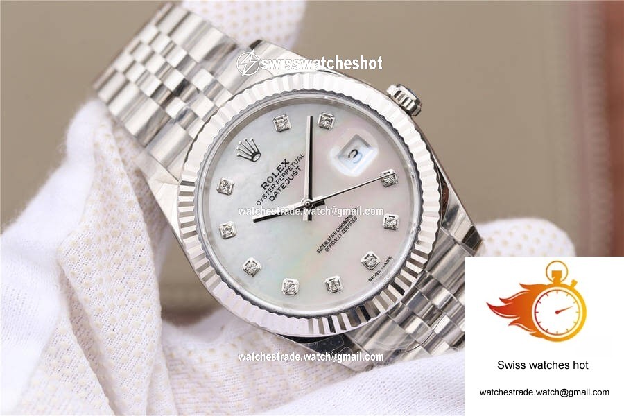 Rolex Datejust M126334-0020 EW Factory White Mother-Of-Pearl Dial 2