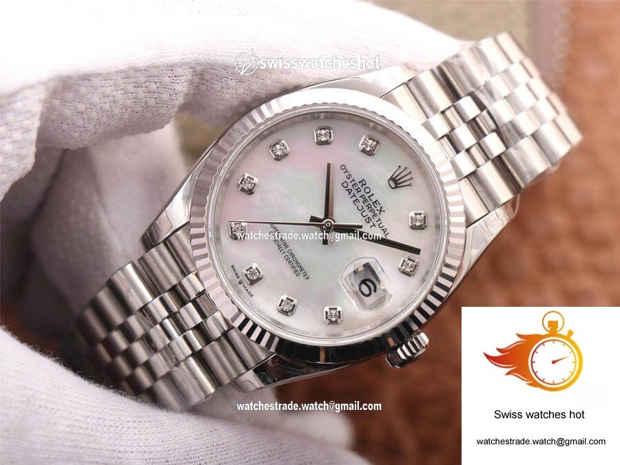 Rolex Datejust M126234-0019 EW Factory White Mother-Of-Pearl Dial 2