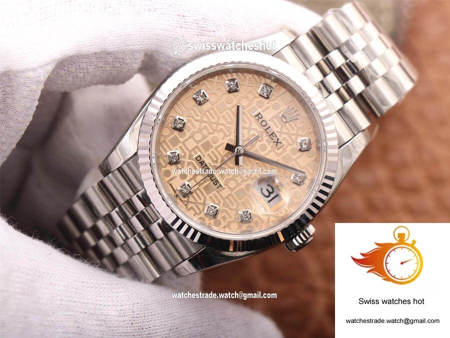 Rolex Datejust M126234-0023 36MM EW Factory Diamond-Studded Dial 2