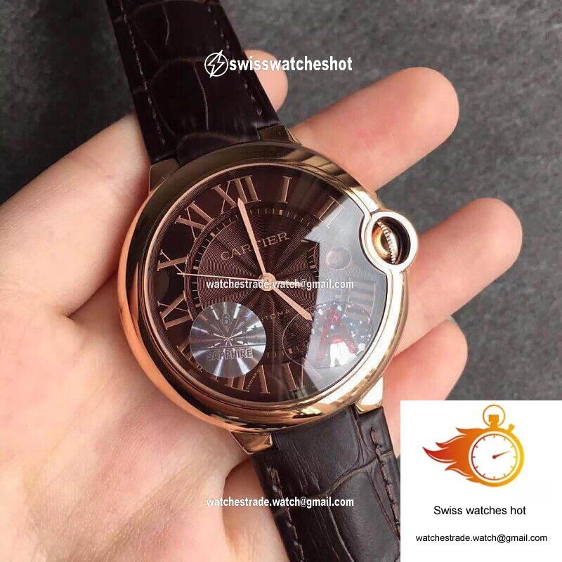 Ballon Bleu De Cartier W6920037 V6 Factory Chocolate Color Dial 2