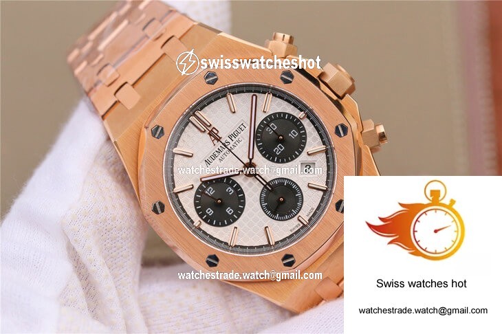 Audemars Piguet Royal Oak 26331 OM Factory Rose Gold White Dial 2
