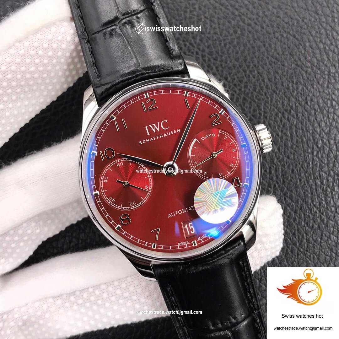 IWC Portugieser IW500714 ZF Factory Burgundy Red Dial 2