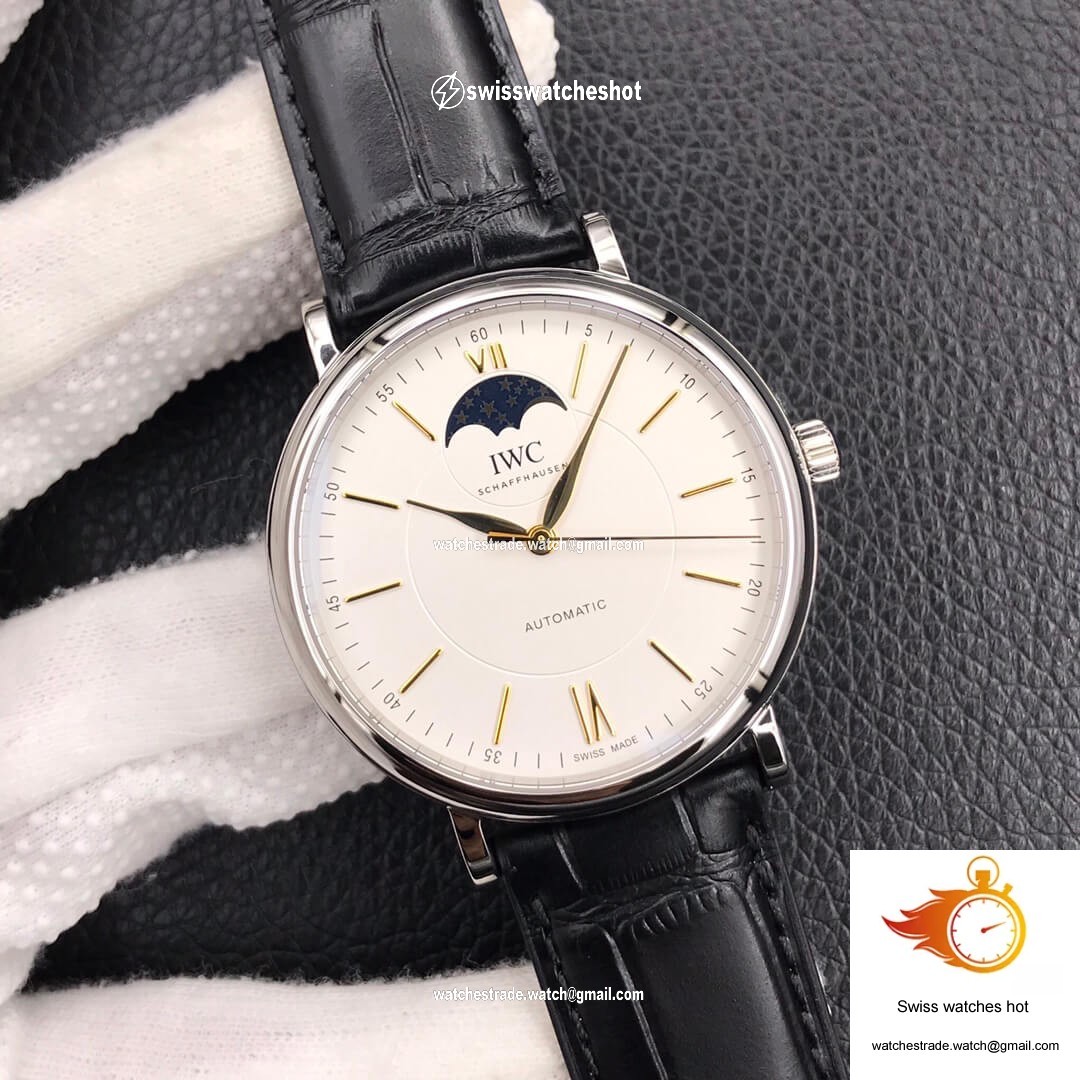 IWC Portofino Moon Phase IW459401 MKS Factory White Dial 2