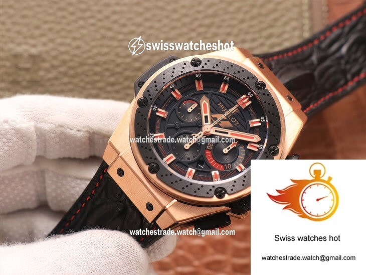 Hublot King Power Ferrari F1 V6 Factory Black Dial Rose Gold 2
