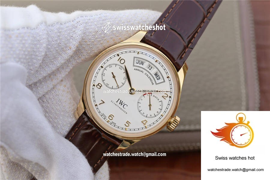 IWC Portugieser IW503502 YL Factory Gold Shell White Dial 2