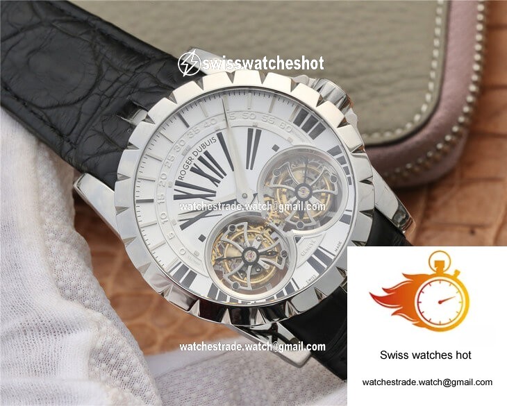 Roger Dubuis Excalibur RDDBEX0250 JB Factory Tourbillon White Dial 2