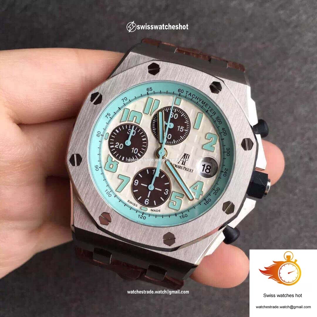 Audemars Piguet Royal Oak Offshore 26187ST.OO.D801CR.01 JF Factory White Dial 2