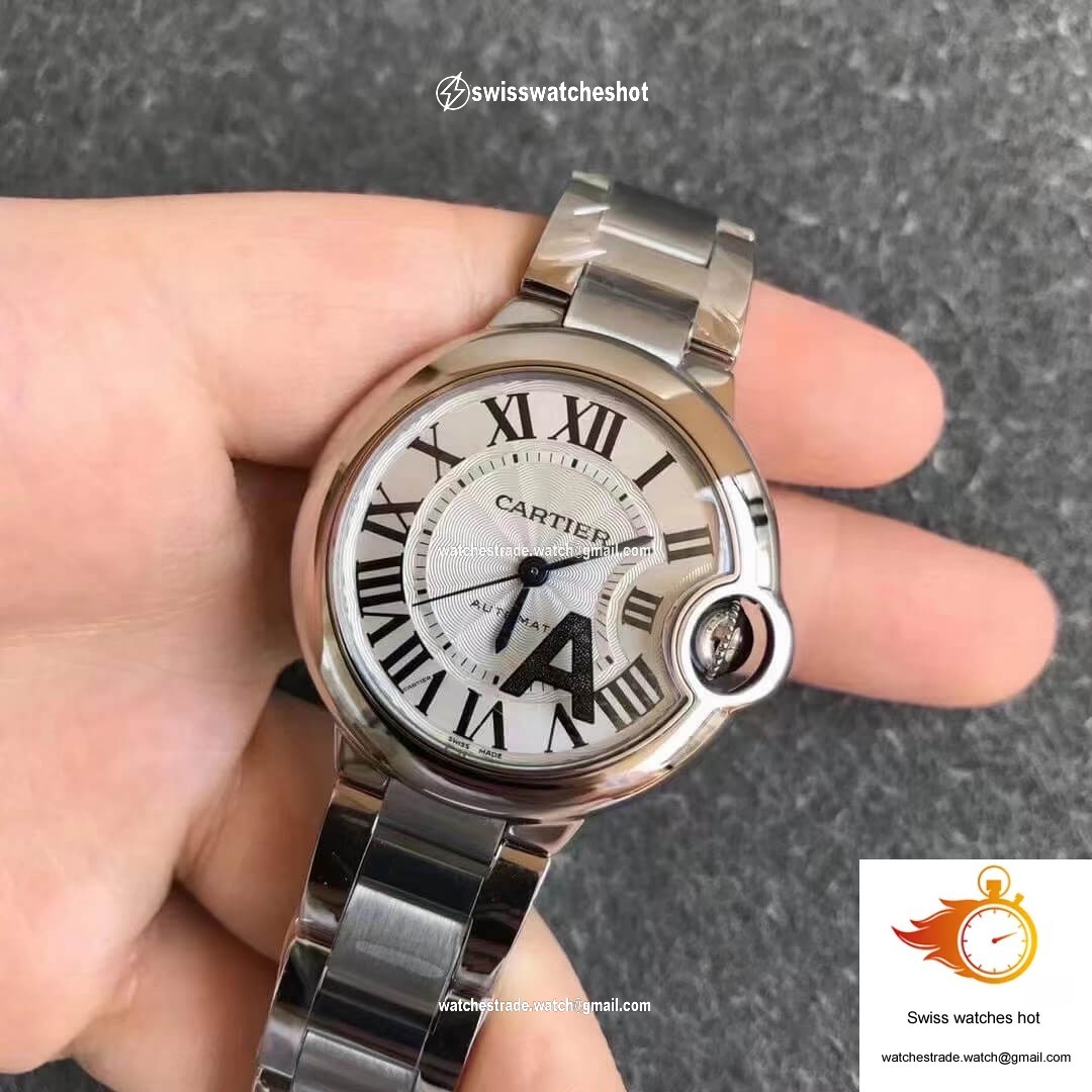 Ballon Bleu De Cartier 33MM W6920071 V6 Factory White Dial 2